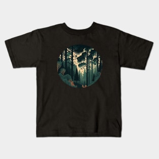 Forest Minimal Design, Adventure and Hiking Kids T-Shirt